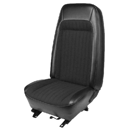 All Black Vinyl High Back Seat