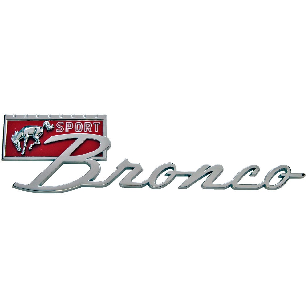 Bronco Emblems and Decals: Classic Car Interior